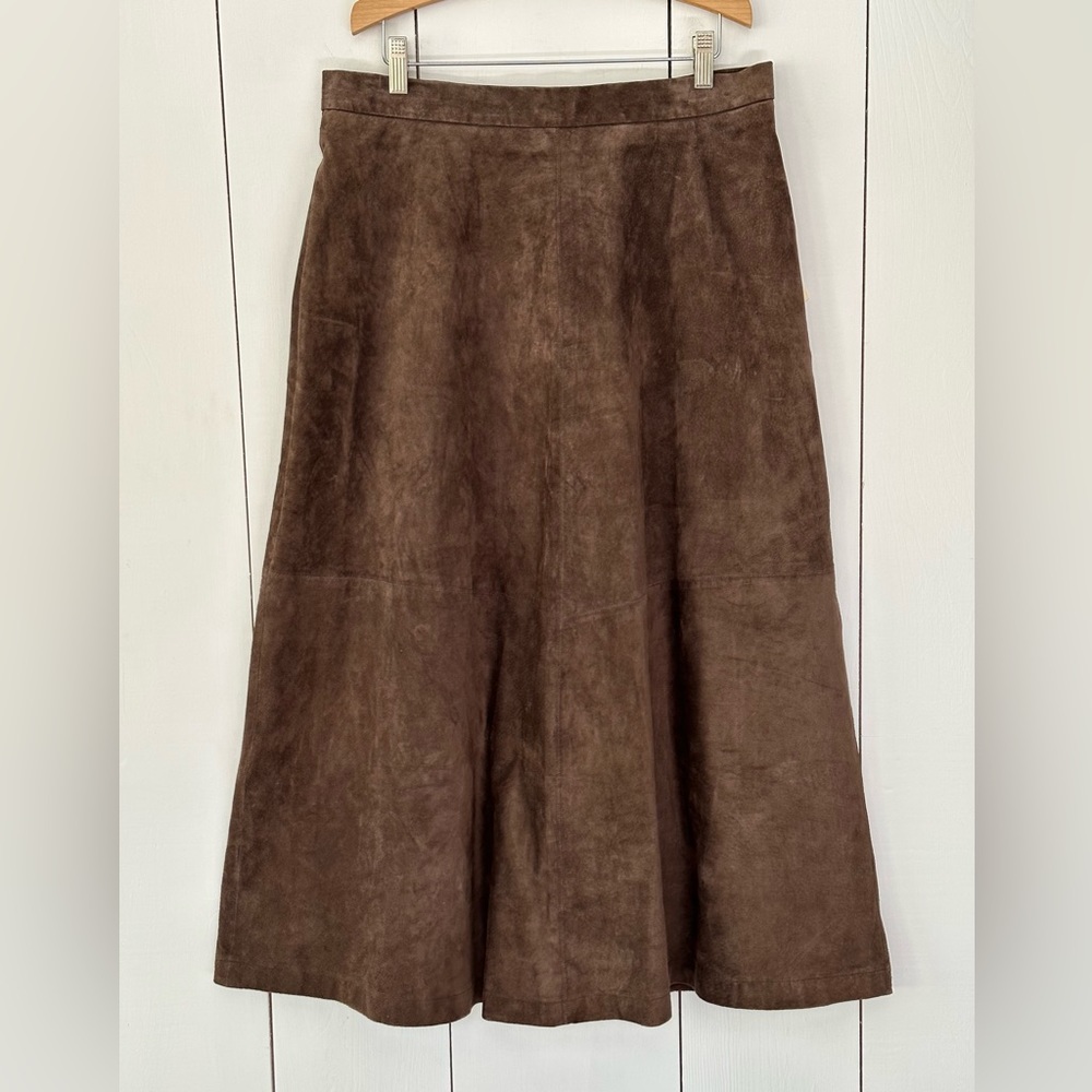 Vintage Chocolate A-Line Skirt
